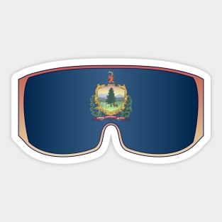 Vermont Ski Goggles Sticker
